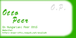 otto peer business card